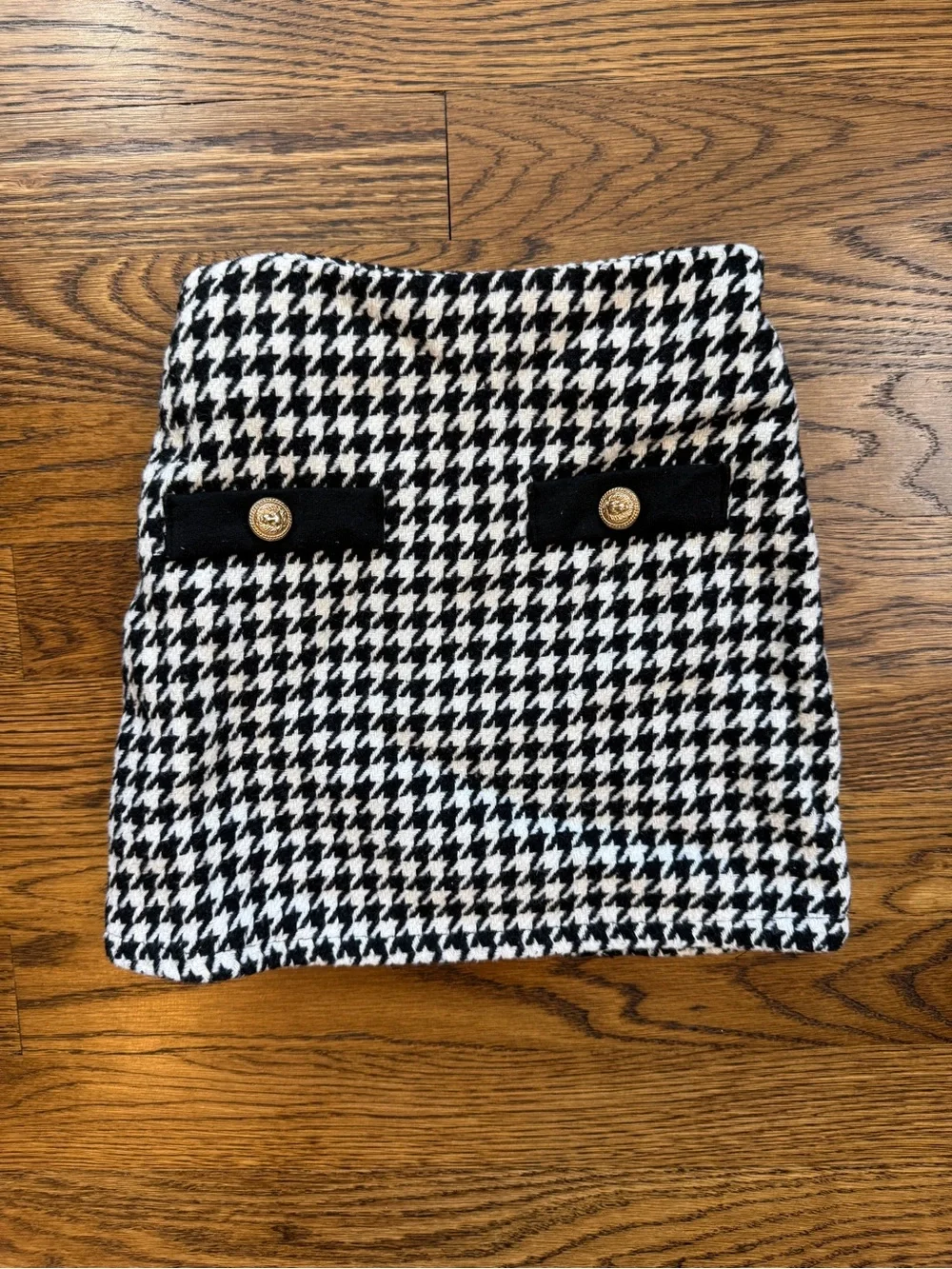Girls Black & White Houndstooth Jacket and Skirt Set Size 3T- 4T